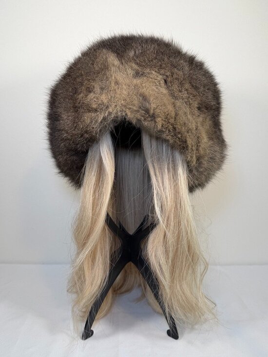 Vintage 50s MARCHE Exclusive Russian Genuine Fur Brown Hat main image 6